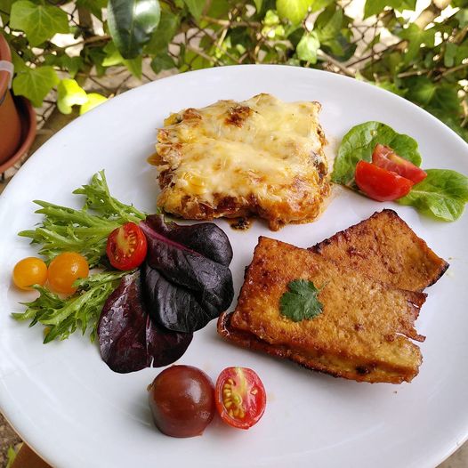 Gratinado da horta com tofu