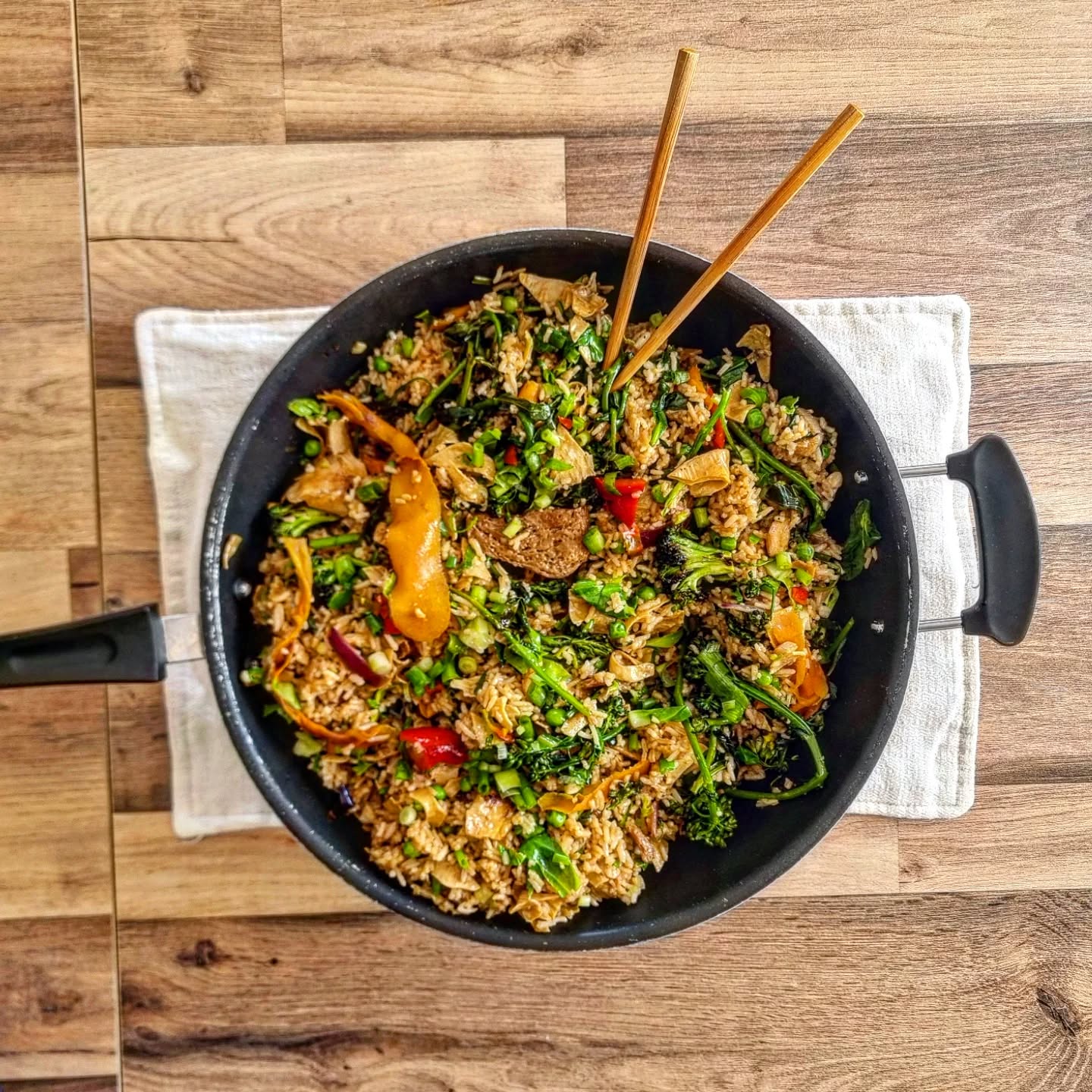 Arroz frito oriental