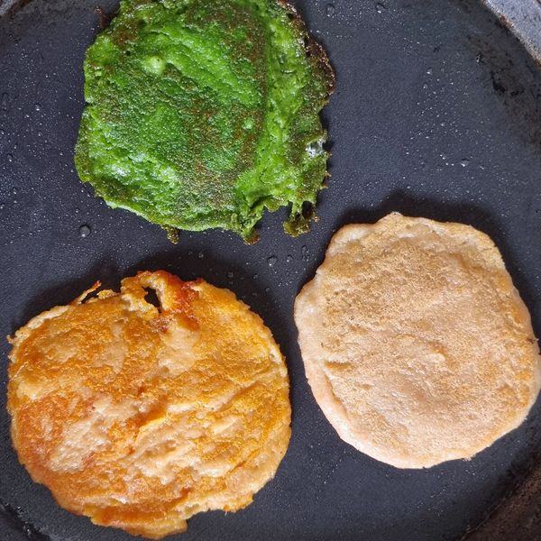 Panquecas de lentilha e quinoa