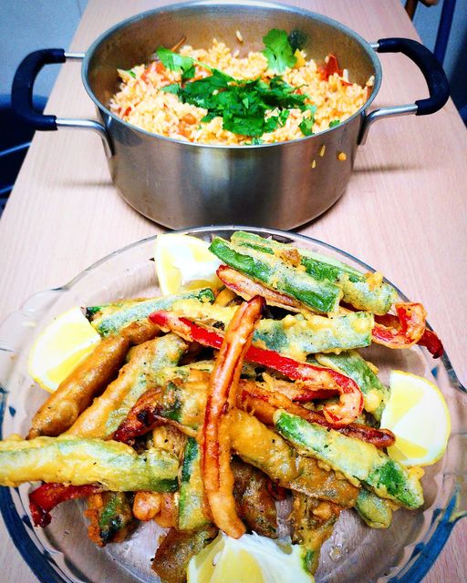 Legumes da Horta com arroz de tomate